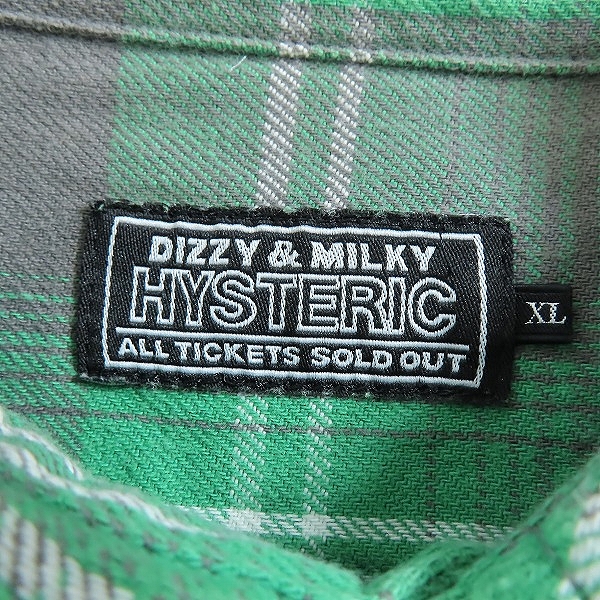実際に弊社で買取させて頂いたHYSTERIC GLAMOUR/ヒステリックグラマー アラスカチェックワークシャツ 02221AH01 XLの画像 2枚目