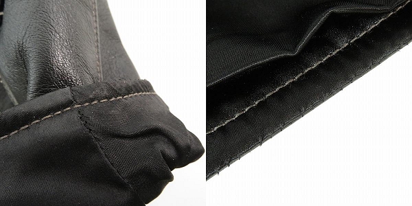 実際に弊社で買取させて頂いたBUCO/ブコ THE REAL McCOY'S/リアルマッコイズ HORSE HIDE/ホースハイド J-100 シングルライダースジャケット/42の画像 7枚目