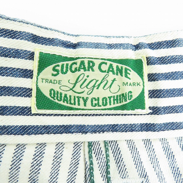 実際に弊社で買取させて頂いた(2)SUGAR CANE/シュガーケーン ヒッコリー ベイカー ショートパンツ SC51407/36の画像 3枚目