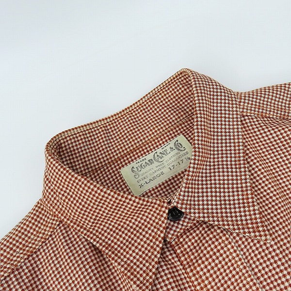 実際に弊社で買取させて頂いたSUGAR CANE/シュガーケーン フィクション ロマンス 長袖ワークシャツ SC28847/XLの画像 5枚目