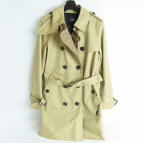 実際に弊社で買取させて頂いたCOACH/コーチ シグネチャー柄切替 トレンチコート 89627