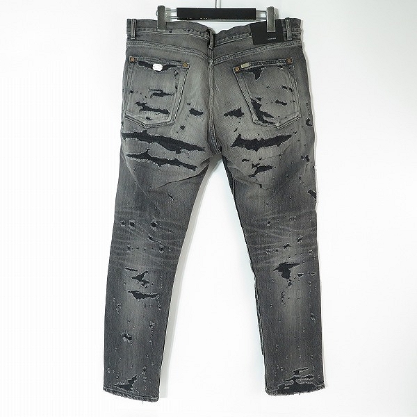 実際に弊社で買取させて頂いたCRIMIE/クライミー BORN FREE SUPER CLASH DENIM JEANS ダメージ加工 デニムパンツ/ブラック系/CR1-02A1-PL05 /30の画像 1枚目
