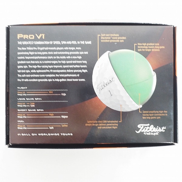実際に弊社で買取させて頂いた【未使用】Titleist/タイトリスト PRO V1 ゴルフボール ホワイト 1ダースの画像 4枚目
