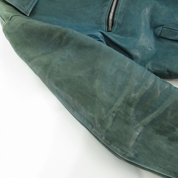 実際に弊社で買取させて頂いたYohji Yamamoto  pour homme/ヨウジヤマモト プールオム×BACKLASH/バックラッシュ シングルライダース HH-Y98-715/2の画像 8枚目