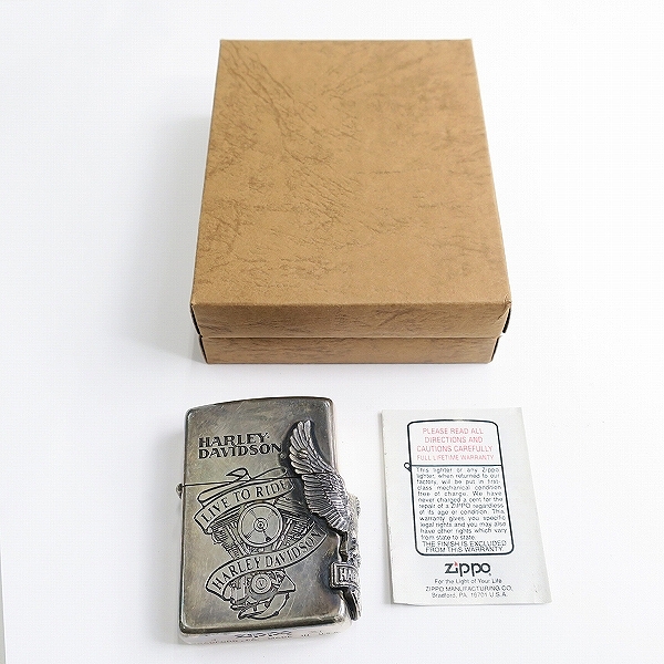 実際に弊社で買取させて頂いたZIPPO/ジッポー HARLEY DAVIDSON/ハーレーダビッドソン サイドメタル 1995年製 の画像 8枚目
