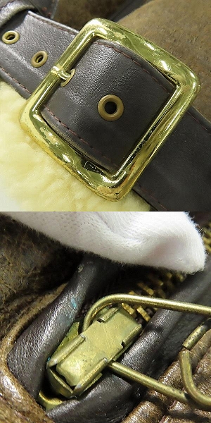 実際に弊社で買取させて頂いたSchott/ショット ムートン ダブル ライダースジャケット 40の画像 9枚目