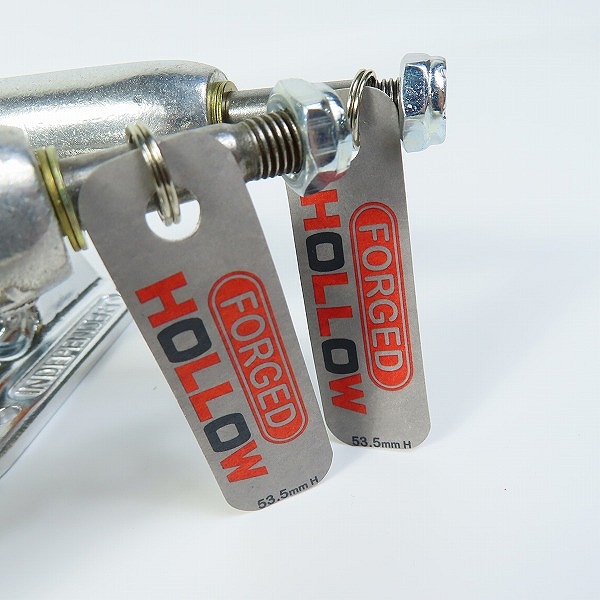 実際に弊社で買取させて頂いた(1)【未使用】INDEPENDENT/インディペンデント 144 STAGE 11 FORGED HOLLOW SILVER スケートボード トラックの画像 7枚目