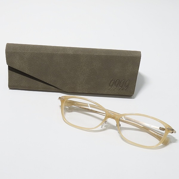 実際に弊社で買取させて頂いた999.9/フォーナインズ メガネフレーム アイウェア フルリム ネオプラスチック TITANIUM チタン NPM-36の画像 9枚目