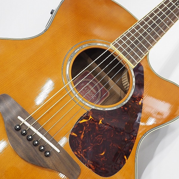 実際に弊社で買取させて頂いた★YAMAHA/ヤマハ FJX730SC エレアコ/アコースティックギター/アコギ セミハードケース付の画像 5枚目