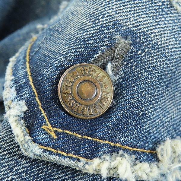 実際に弊社で買取させて頂いたLevi's/リーバイス ビンテージ 70505 4th デニムジャケット ビックE/40の画像 7枚目