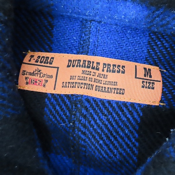 実際に弊社で買取させて頂いたTENDERLOIN/テンダーロイン T-20RG DURABLE PRESS バッファローチェックネルシャツ /Mの画像 2枚目