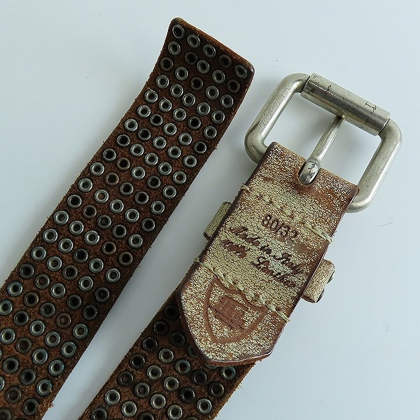 実際に弊社で買取させて頂いたHTC/エイチティーシー スタッズ ベルト 80/32の画像 2枚目