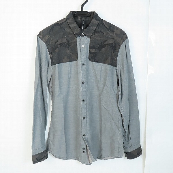 実際に弊社で買取させて頂いたNeil Barrett/ニールバレット 迷彩柄長袖シャツ R1M42-459-04/2