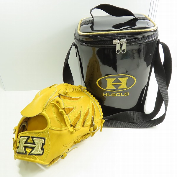 実際に弊社で買取させて頂いたHi-Gold/ハイゴールド 心極 硬式/投手用 グローブ KKG-1141の画像 9枚目