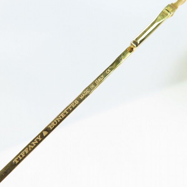 実際に弊社で買取させて頂いたTiffany & Co./ティファニー 23K GOLD PLATED/ヴィンテージ ツーポイントメガネフレーム T66Dの画像 6枚目