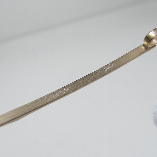 実際に弊社で買取させて頂いた999.9/フォーナインズ メガネフレーム アイウェア フルリム ネオプラスチック TITANIUM チタン NPM-36の画像 6枚目