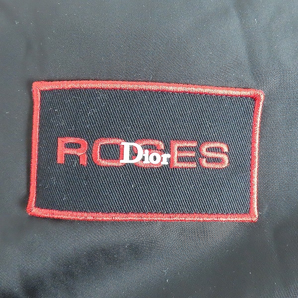 実際に弊社で買取させて頂いたDIOR HOMME/ディオール オム 18SS roses patches jacket/ローズ刺繍ナイロンボンバージャケット 733C454M3962/48の画像 7枚目