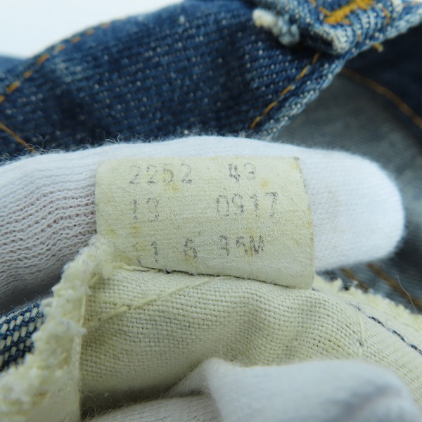 実際に弊社で買取させて頂いたLevi’s/リーバイス オレンジタブ/ボタン裏35/ヴィンテージ デニムパンツの画像 5枚目
