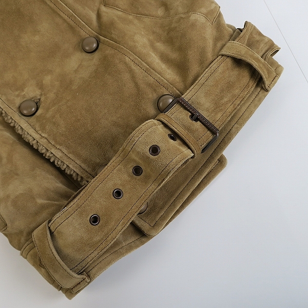 実際に弊社で買取させて頂いたDIESEL/ディーゼル 襟ボア ヌバック/バックスキン レザージャケット A62226170/Mの画像 8枚目