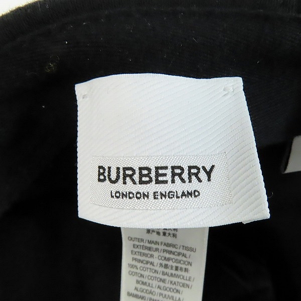 実際に弊社で買取させて頂いた【JPタグ】BURBERRY/バーバリー TBロゴ刺繍 ベースボールキャップ 8038141/Mの画像 3枚目
