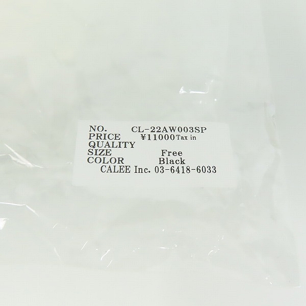 実際に弊社で買取させて頂いたCALEE/キャリー Logo embroidery fleece groves ロゴ刺繍 手袋 CL-22AW003SP/Fの画像 5枚目