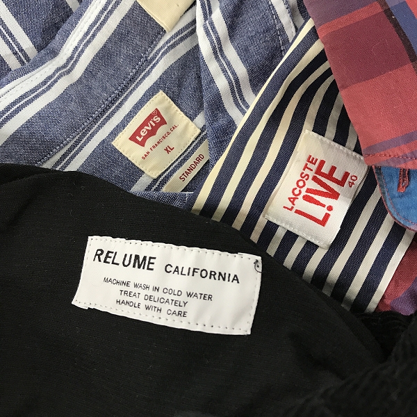 実際に弊社で買取させて頂いた【おまとめ】ラコステ/ジャーナルスタンダード/リーバイス 他 デニムパンツ/コーデュロイジャケット/ボタンシャツ 等