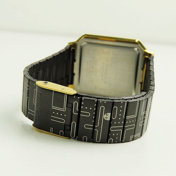 実際に弊社で買取させて頂いたCASIO/カシオ×PAC-MAN/パックマン コラボレーションモデル A100WEPC-1BJRの画像 2枚目