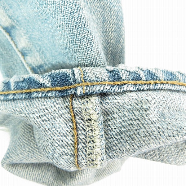 実際に弊社で買取させて頂いたSAINTLAURENTPARIS/サンローランパリ 18SS クラッシュデストロイデニムパンツ 476095/27の画像 7枚目