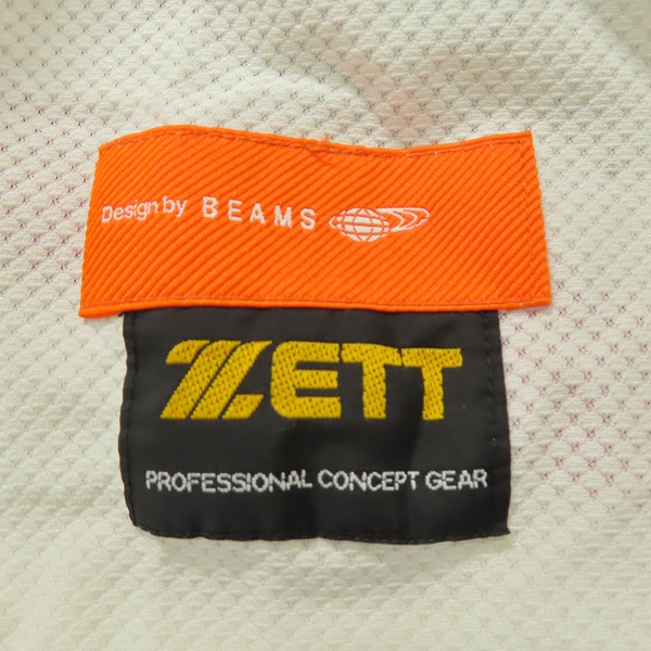 実際に弊社で買取させて頂いたZETT×BEAMS/ゼット×ビームス NPBマーク ヤクルトスワローズ ホーム ユニフォーム #19 石川雅規/Oの画像 2枚目