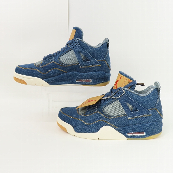 実際に弊社で買取させて頂いた【未使用】NIKE×LEVIS/ナイキ×リーバイス AIR JORDAN 4 RETRO NRG/AO2571-401/26.5の画像 3枚目