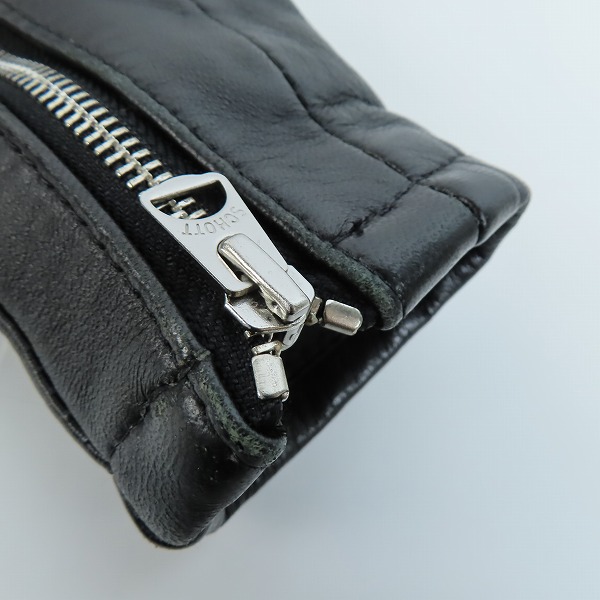 実際に弊社で買取させて頂いたSchott/ショット ONE STAR/ワンスター WOMENS ライダース レザー ジャケット 7197/XSの画像 8枚目