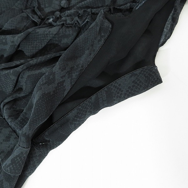 実際に弊社で買取させて頂いたHYSTERICS/ヒステリックス ヒステリックグラマー SNAKE/スネーク 総柄 キャップスリーブワンピース 05173AO01 FREEの画像 6枚目