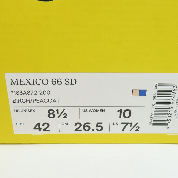 実際に弊社で買取させて頂いたOnitsuka Tiger/オニツカタイガー MEXICO 66 SD 1183A872-200/26.5の画像 8枚目