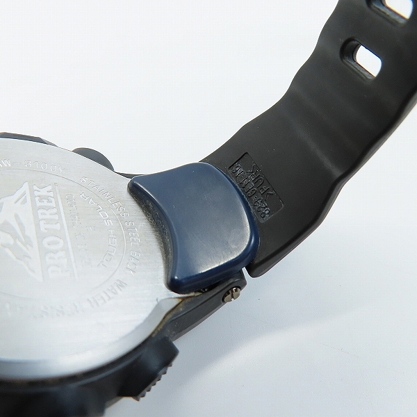 実際に弊社で買取させて頂いたCASIO/カシオ PROTREK/プロトレック トリプルセンサーVer.3 PRW-3100Y-1JFの画像 7枚目