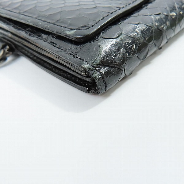 実際に弊社で買取させて頂いたBloody Mary/ブラッディマリー ロングウォレット/長財布 Dカン パイソンの画像 8枚目