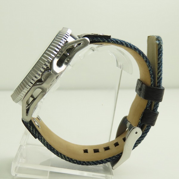 実際に弊社で買取させて頂いたDIESEL/ディーゼル デニムベルト アナログ腕時計 DZ-1727【動作未確認】の画像 1枚目