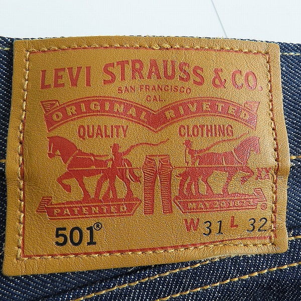 実際に弊社で買取させて頂いた【未使用】LEVIS/リーバイス 501 WHITE OAK/ホワイトオーク USA製 刻印5115 デニムパンツ 00501-2546/W31 L32の画像 2枚目