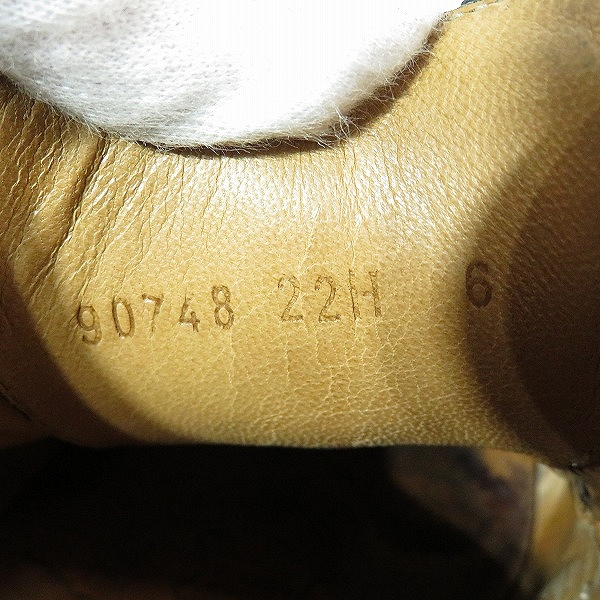 実際に弊社で買取させて頂いたPARABOOT/パラブーツ CHAMBORD/シャンボード レザーシューズ 90748 22H/6の画像 5枚目