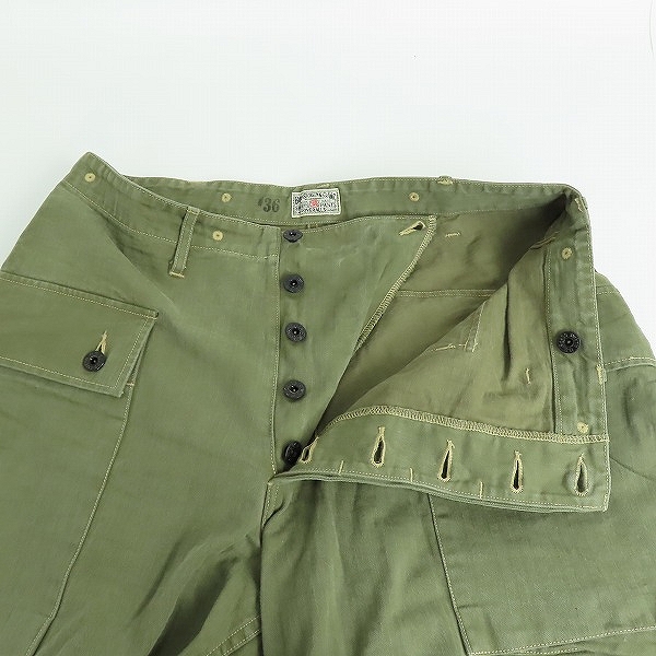 実際に弊社で買取させて頂いた(2)BUZZ RICKSON'S/バズリクソンズ U.S MARINE CORPS HERIRINGBONE SHORTS/ショートパンツ BR52206/36の画像 2枚目