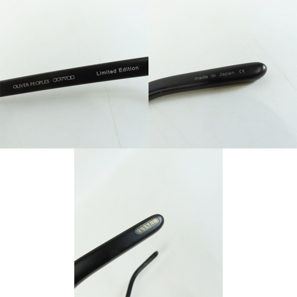 実際に弊社で買取させて頂いたOLIVER PEOPLES/オリバーピープルズ 度入り眼鏡/メガネフレーム/アイウェア 1955 雅 Limited Editionの画像 8枚目