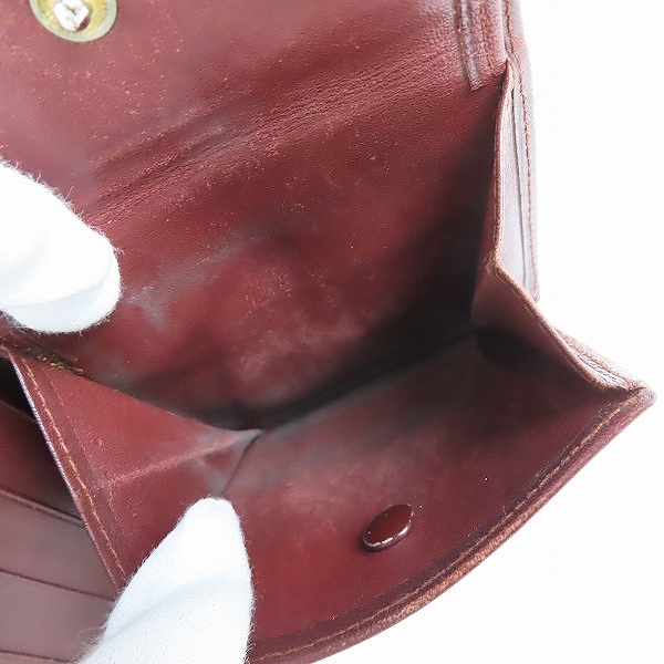 実際に弊社で買取させて頂いたCartier/カルティエ マストライン レザー 二つ折り 財布/ウォレットの画像 7枚目
