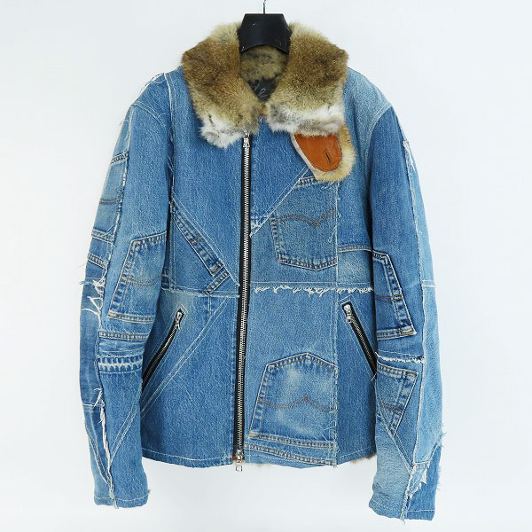 実際に弊社で買取させて頂いたBACKLASH THE COVERS/バックラッシュ Re Born リメイク ジップアップデニムジャケット