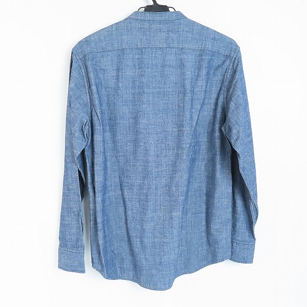 実際に弊社で買取させて頂いた【未使用】B:MING by BEAMS/ビーミング バイ ビームス リラックスフィット シャンブレー バンドカラー シャツ/Sの画像 1枚目