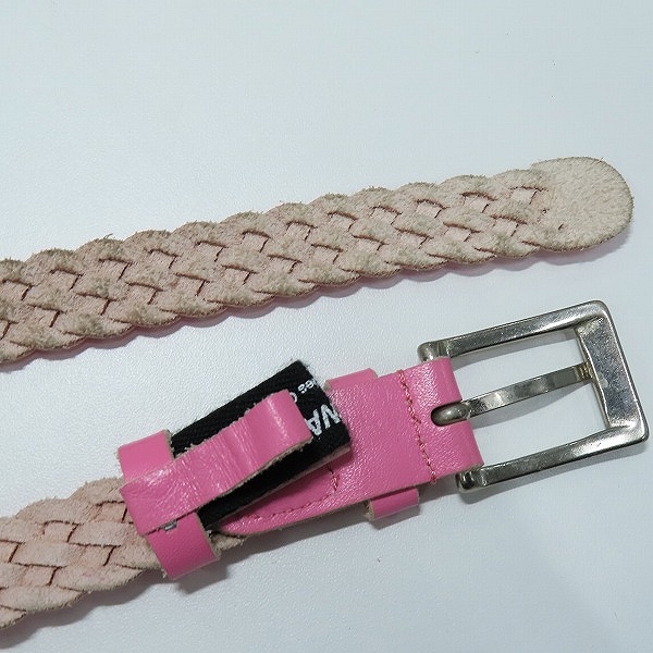 実際に弊社で買取させて頂いたJUNYA WATANABE COMME des GARCONS/ジュンヤワタナベコムデギャルソン メッシュベルト ピンク JA-K305 /Sの画像 2枚目