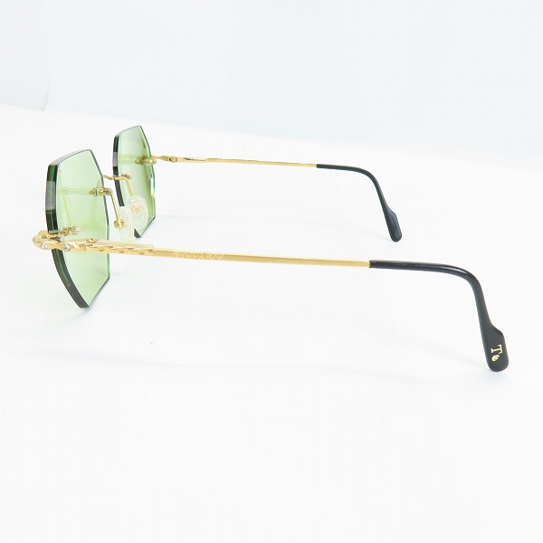 実際に弊社で買取させて頂いたTiffany & Co./ティファニー 23K GOLD PLATED/ヴィンテージ ツーポイントメガネフレーム T66Dの画像 2枚目