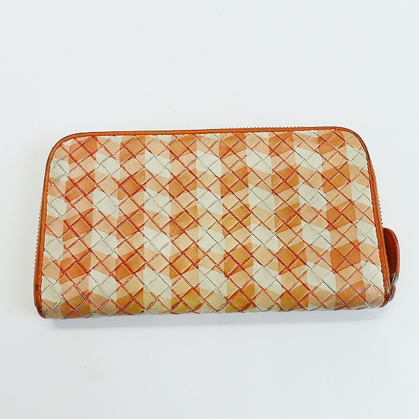 実際に弊社で買取させて頂いたBOTTEGA VENETA/ボッテガヴェネタ イントレチャート/イントレ ラウンドジップ ロングウォレット/長財布の画像 1枚目