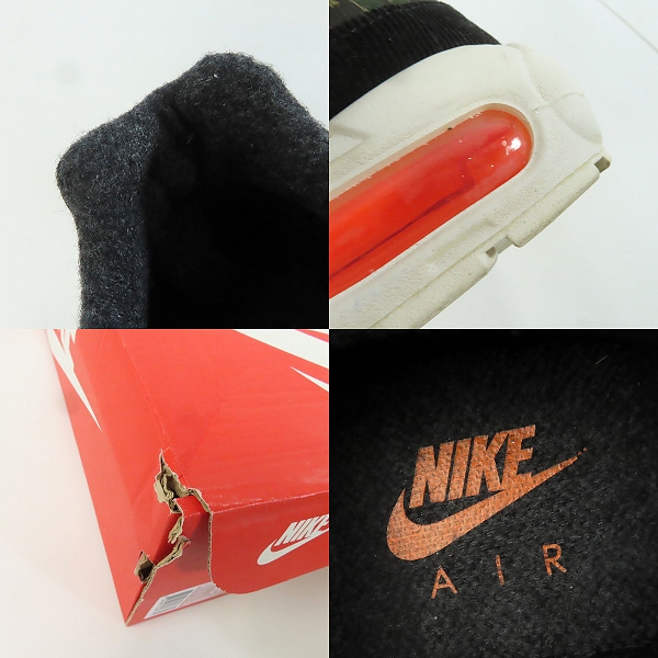 実際に弊社で買取させて頂いたNIKE/ナイキ エアマックス 95 WIP "カーハート" ブラック/トータルオレンジ セイル AV3866-001/27.5の画像 6枚目