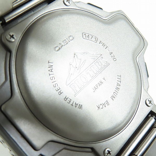 実際に弊社で買取させて頂いたCASIO/カシオ PROTREK/プロトレック PRT-420【動作未確認】の画像 4枚目