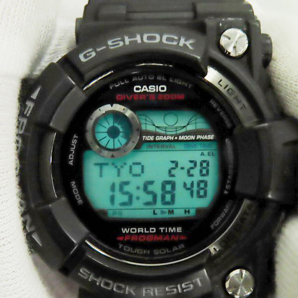 実際に弊社で買取させて頂いたG-SHOCK/Gショック FROGMAN/フロッグマン 海外モデル GF-1000-1DRの画像 4枚目