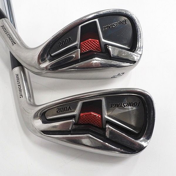 実際に弊社で買取させて頂いたBRIDGESTONE/ブリヂストン TOURSTAGE/ツアーステージ V002 11本セット FLEX：S キャディバッグ付き の画像 5枚目